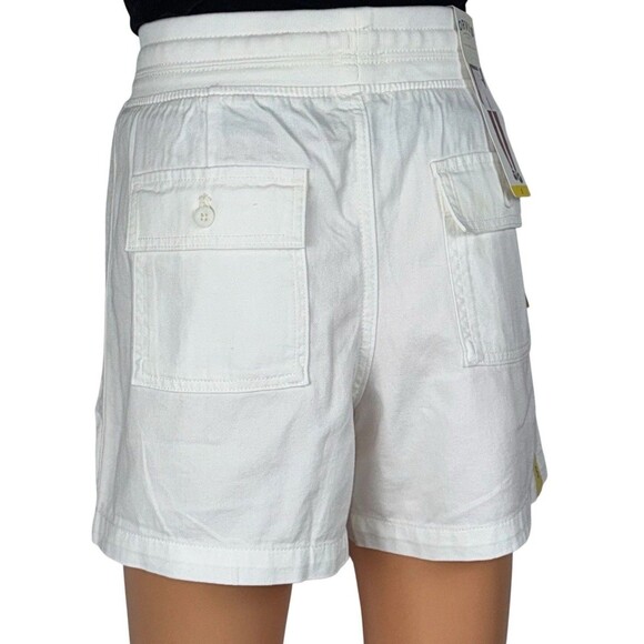 Orvis Womens Small White Shorts Casual Drawstring Pull On Summer Pants New - Picture 3 of 10
